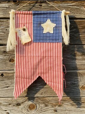 Primitive Patriotic Flag